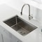 Kibi 30in Handcrafted 316 Stainless Steel 16 Gauge Single Bowl Workstation Undermount Kitchen Sink K3-S30T - alternate 7